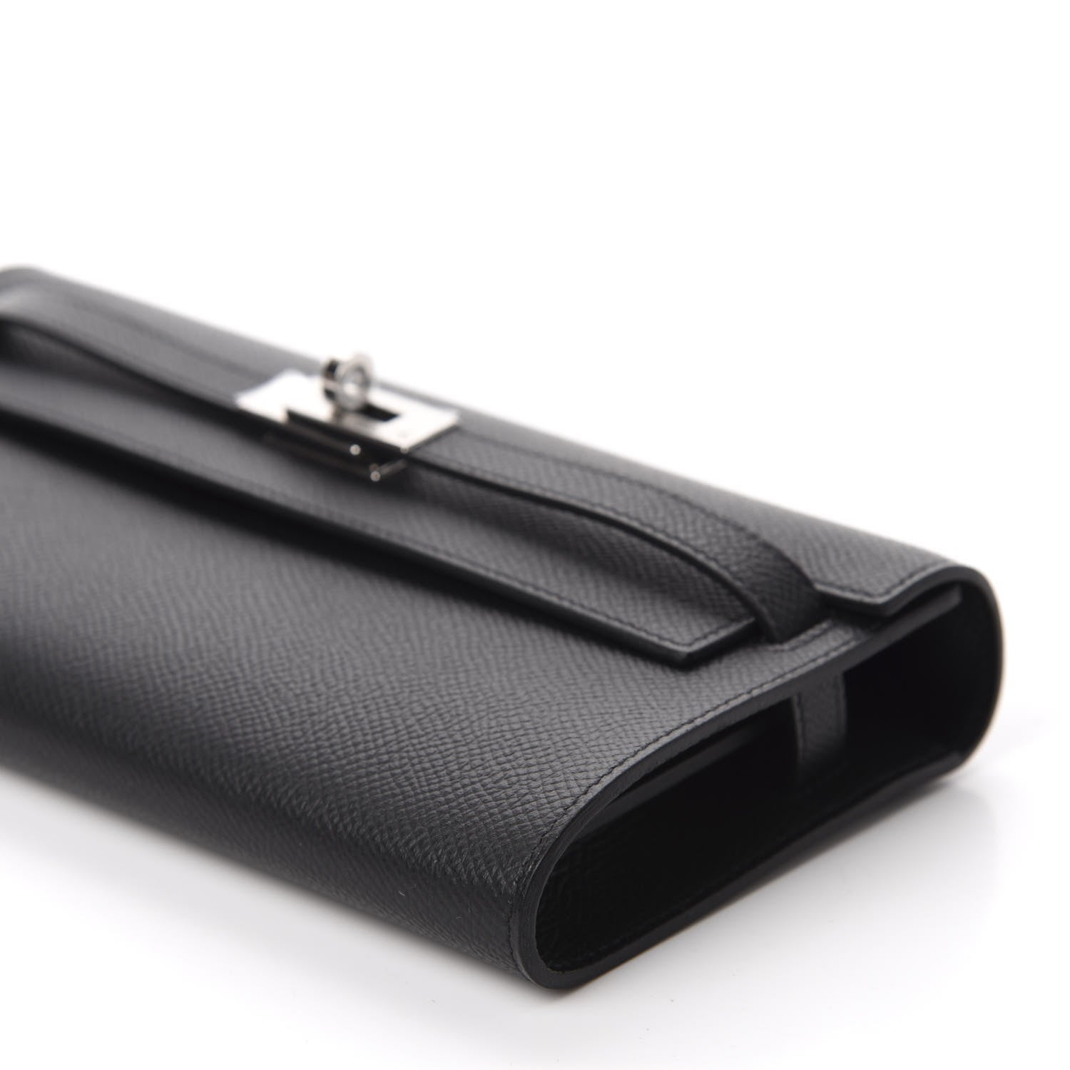 Hermes Epsom Kelly Wallet To Go Black 7 of 10