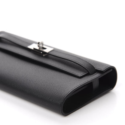 Hermes Epsom Kelly Wallet To Go Black 7 of 10