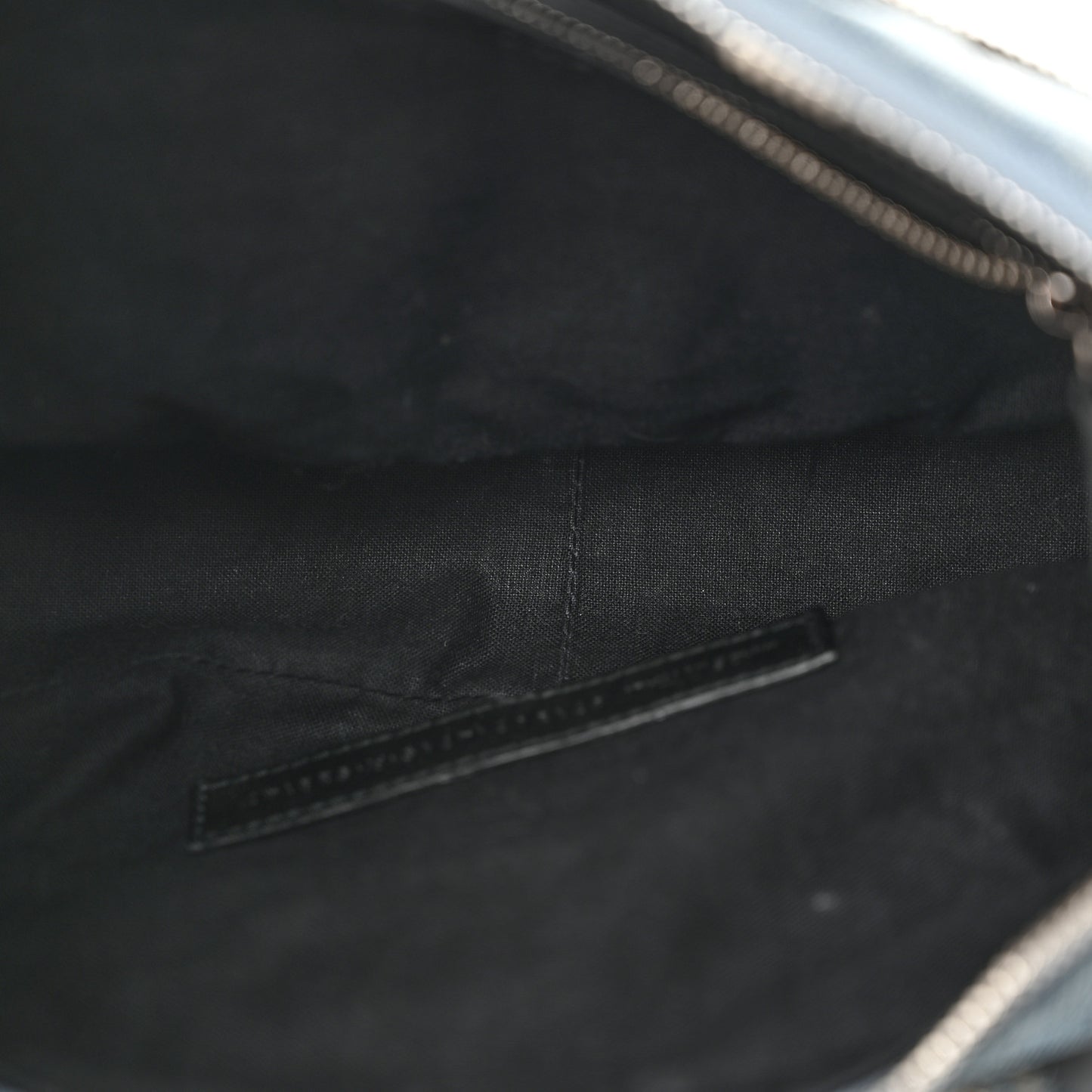 Washed Frayed Denim Crystal Small Le Cagole Shoulder Bag Blue