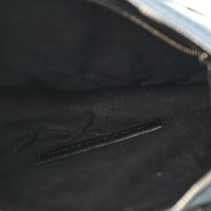 Balenciaga Washed Frayed Denim Crystal Small Le Cagole Shoulder Bag Blue 5 of 16