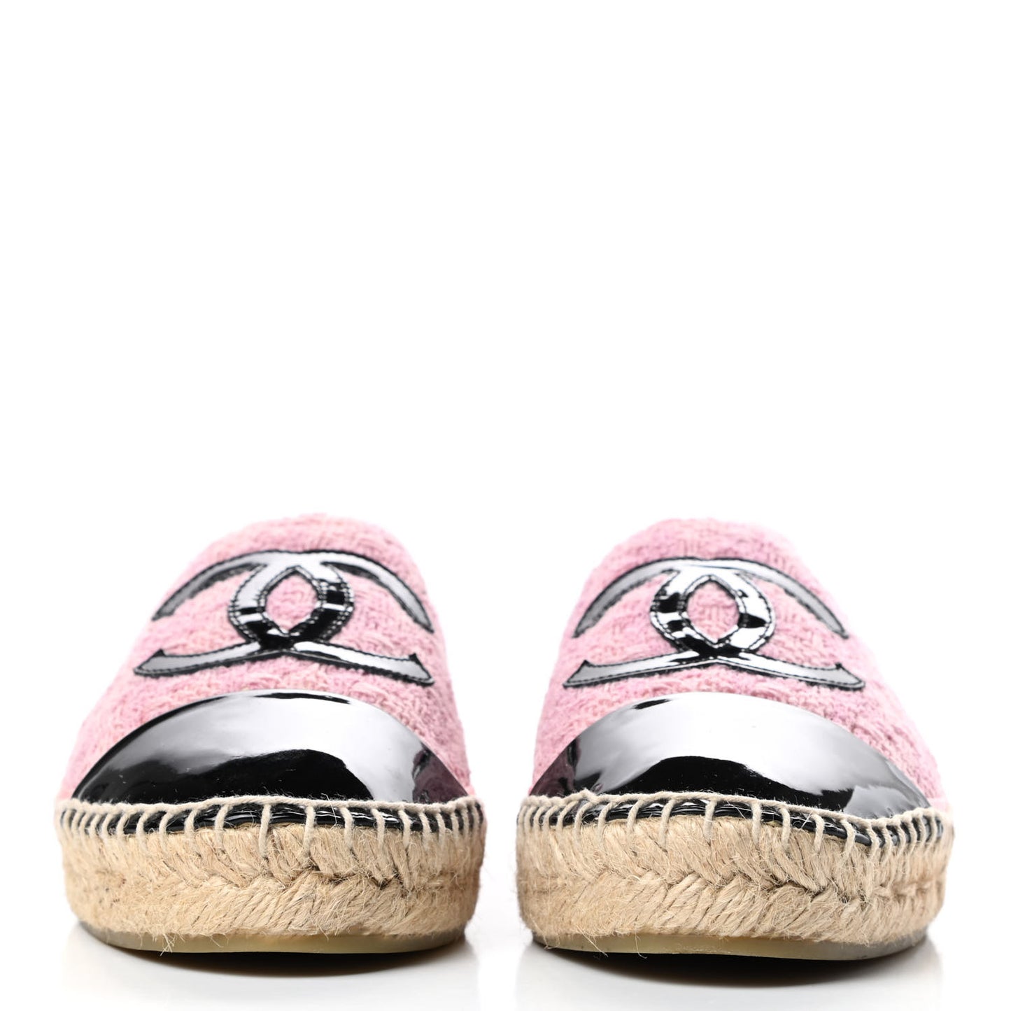 Linen CC Espadrilles 37 Pink Black