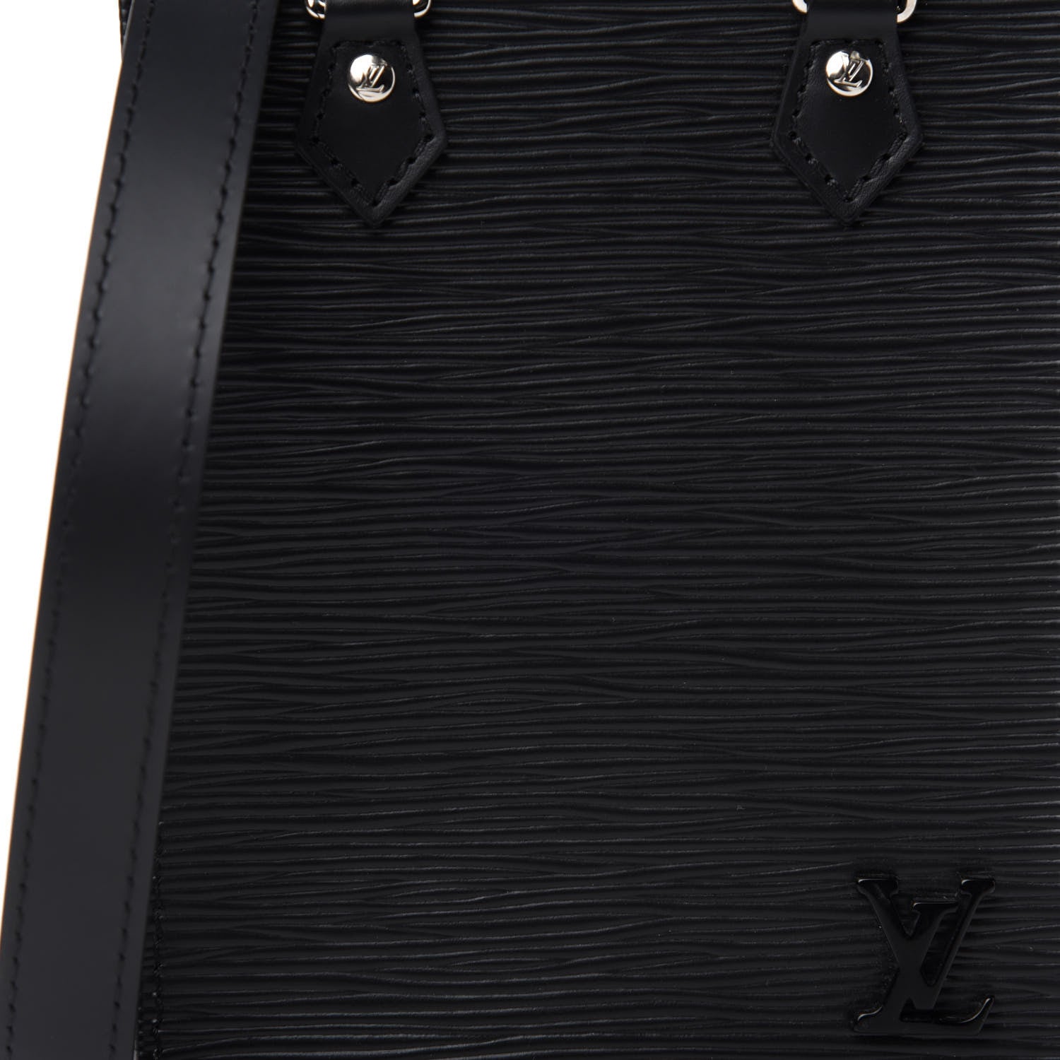 Louis Vuitton Epi Petit Sac Plat Black 10 of 10