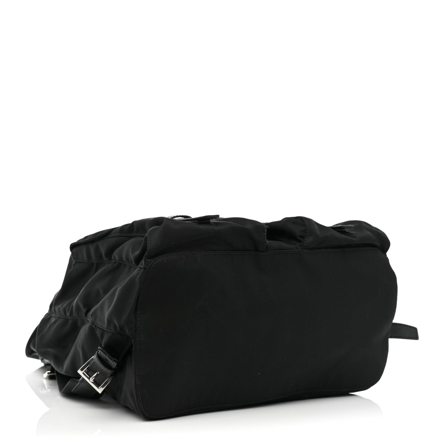 Tessuto Nylon Saffiano Medium Backpack Black