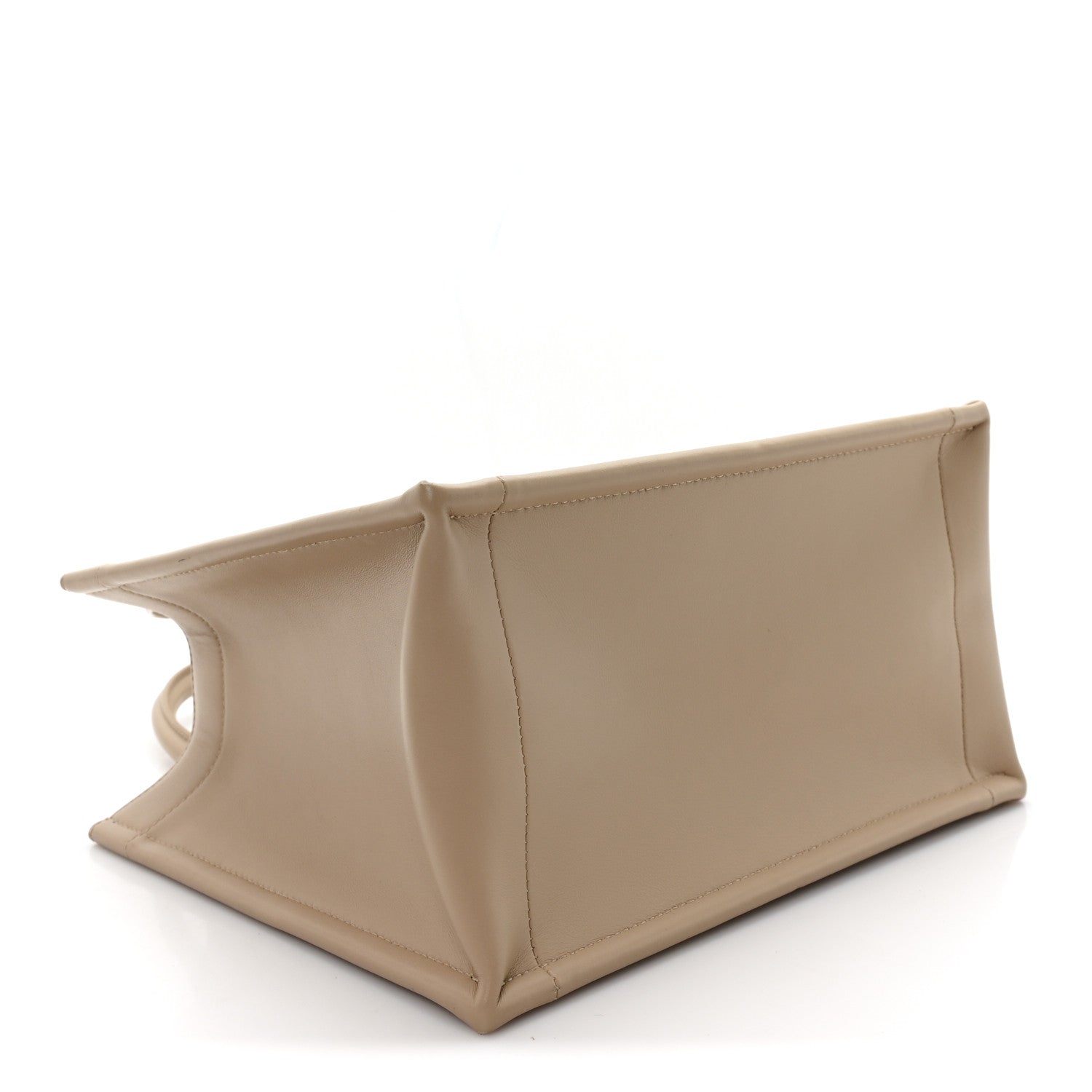 Christian Dior Calfskin Macrocannage Small Book Tote Taupe 4 of 11