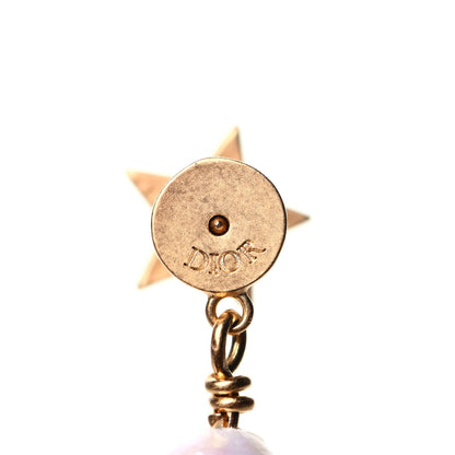 Christian Dior Pearl Corail Star Drop Earrings Gold 4 of 4