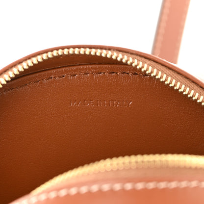 Celine Smooth Calfskin Cuir Small Triomphe Oval Crossbody Purse Tan 7 of 12