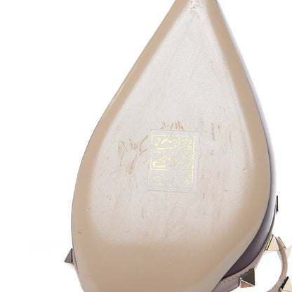 Valentino Garavani Calfskin Nappa Rockstud Cross Strap 50mm Mules 37 Rubin Poudre 10 of 10