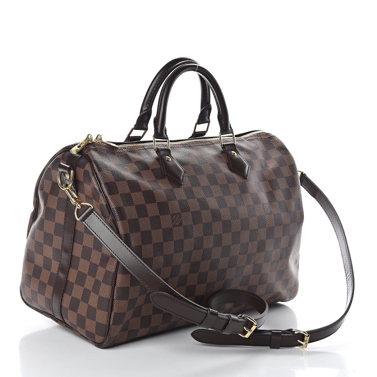 Louis Vuitton Damier Ebene Speedy Bandouliere 35 2 of 9