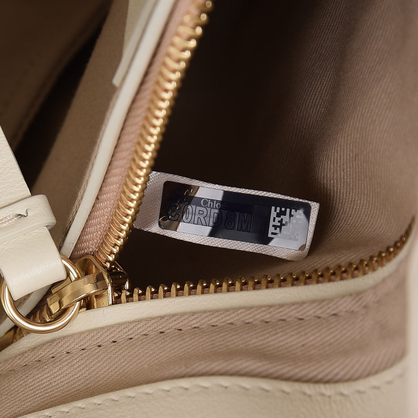 Calfskin Medium Roy Bag Natural White