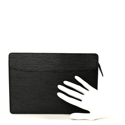 Louis Vuitton Epi Pouchette Homme Black 2 of 9