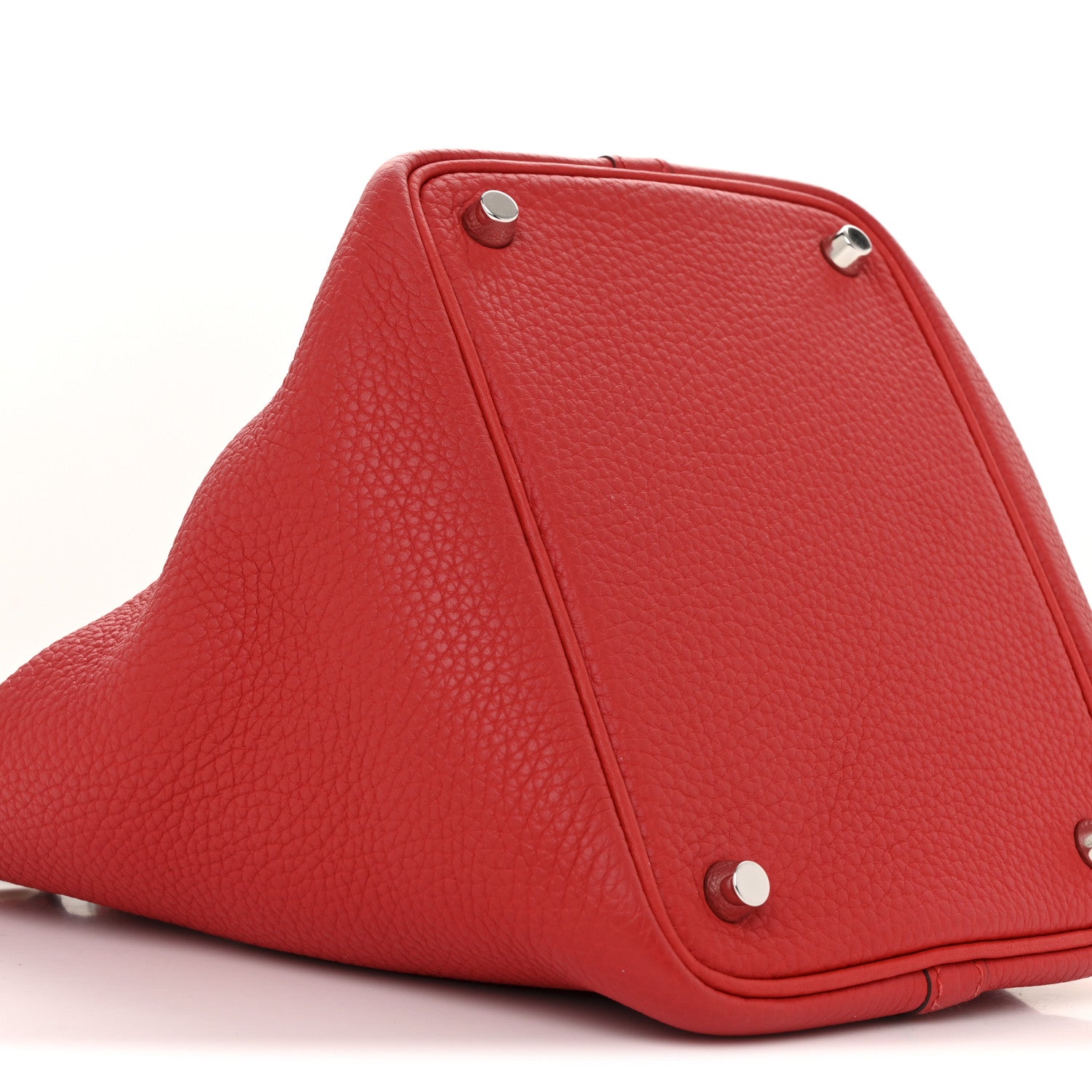 Hermes Taurillon Clemence Picotin Lock 18 PM Rouge de Coeur 9 of 11