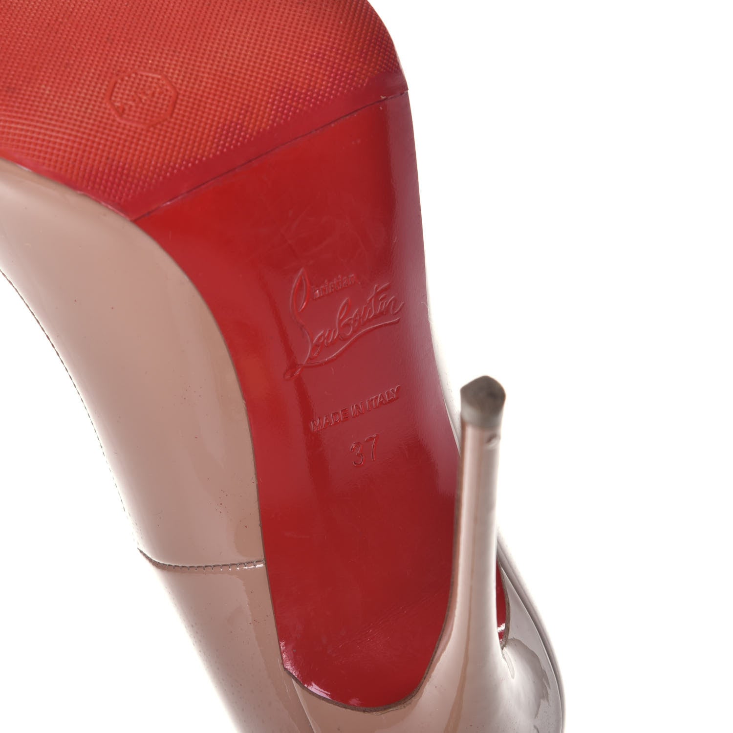 Christian Louboutin Patent So Kate 120 Pumps 37 Nude 6 of 10