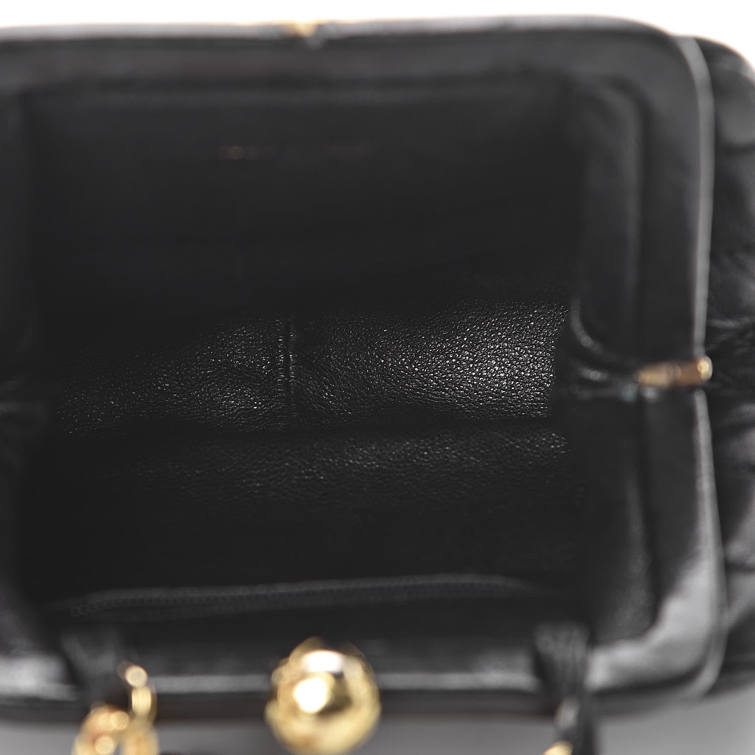 Chanel Lambskin Quilted CC Small Kisslock Evening Bag Black 5 of 12