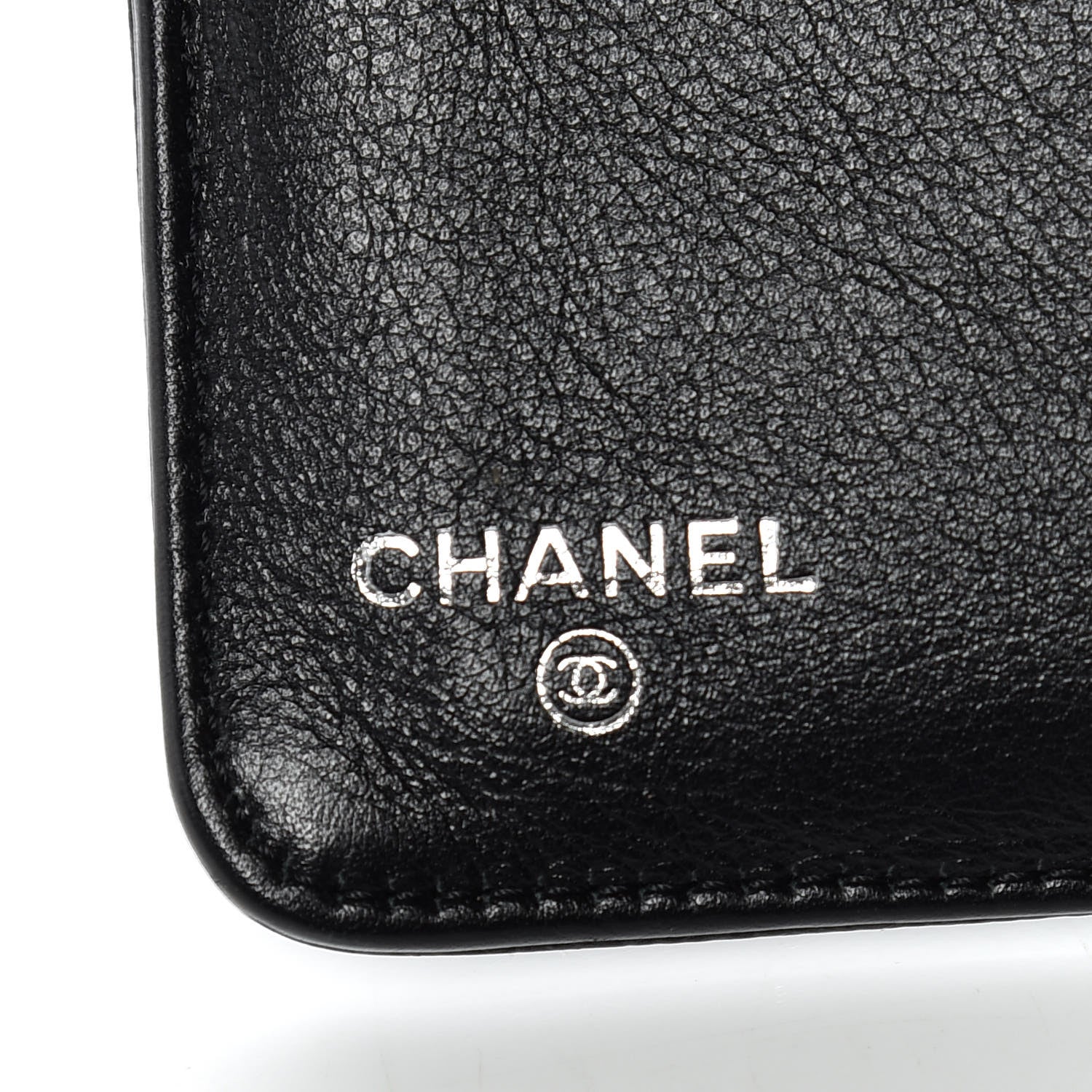 Chanel Caviar Sevruga Large Zip Pocket Wallet Black 8 of 11