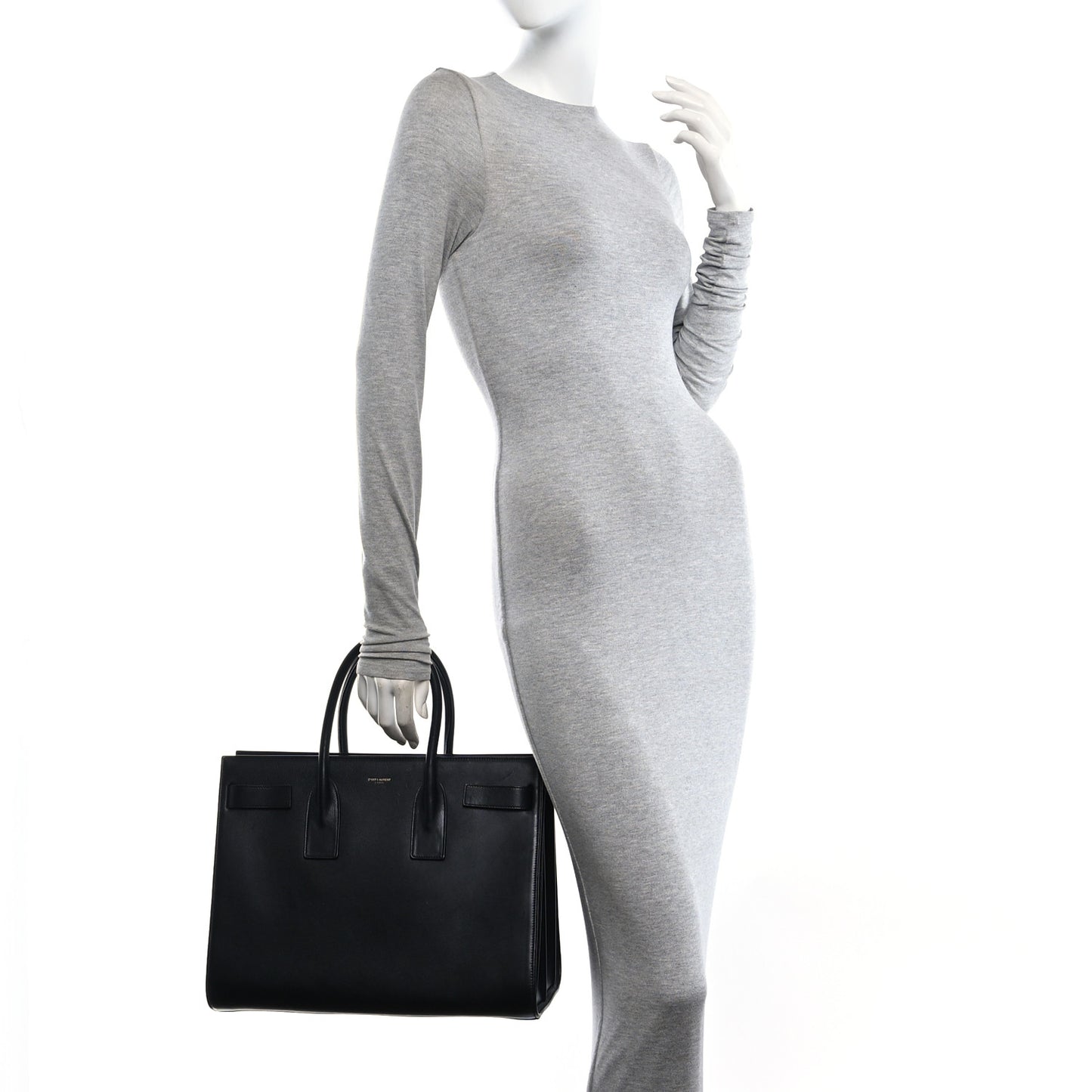 Calfskin Large Sac de Jour Carryall Black