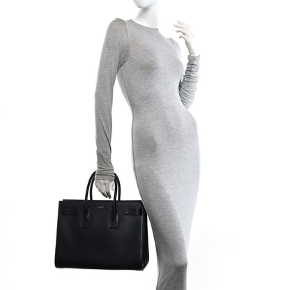 Saint Laurent Calfskin Large Sac de Jour Carryall Black 2 of 10
