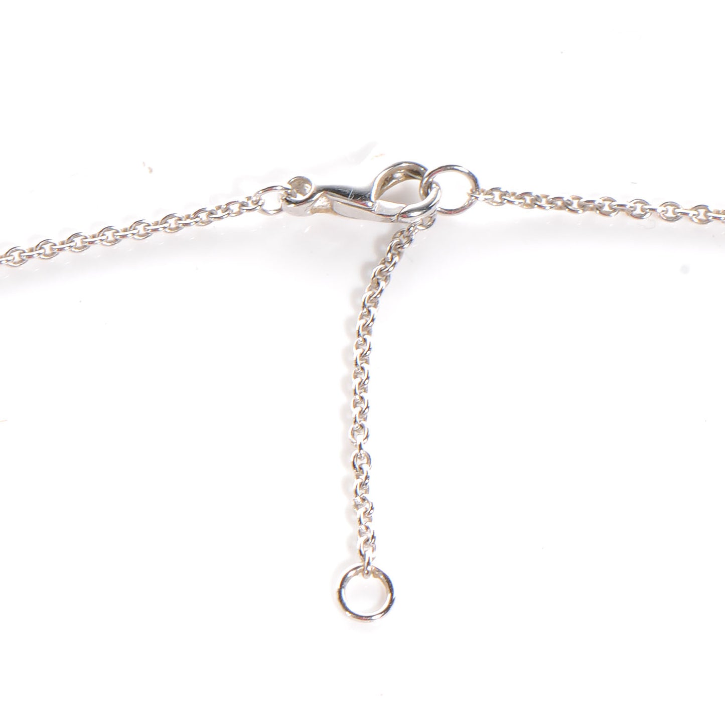 Diamond 18K White Gold Small Coeur Heart Pendant Necklace