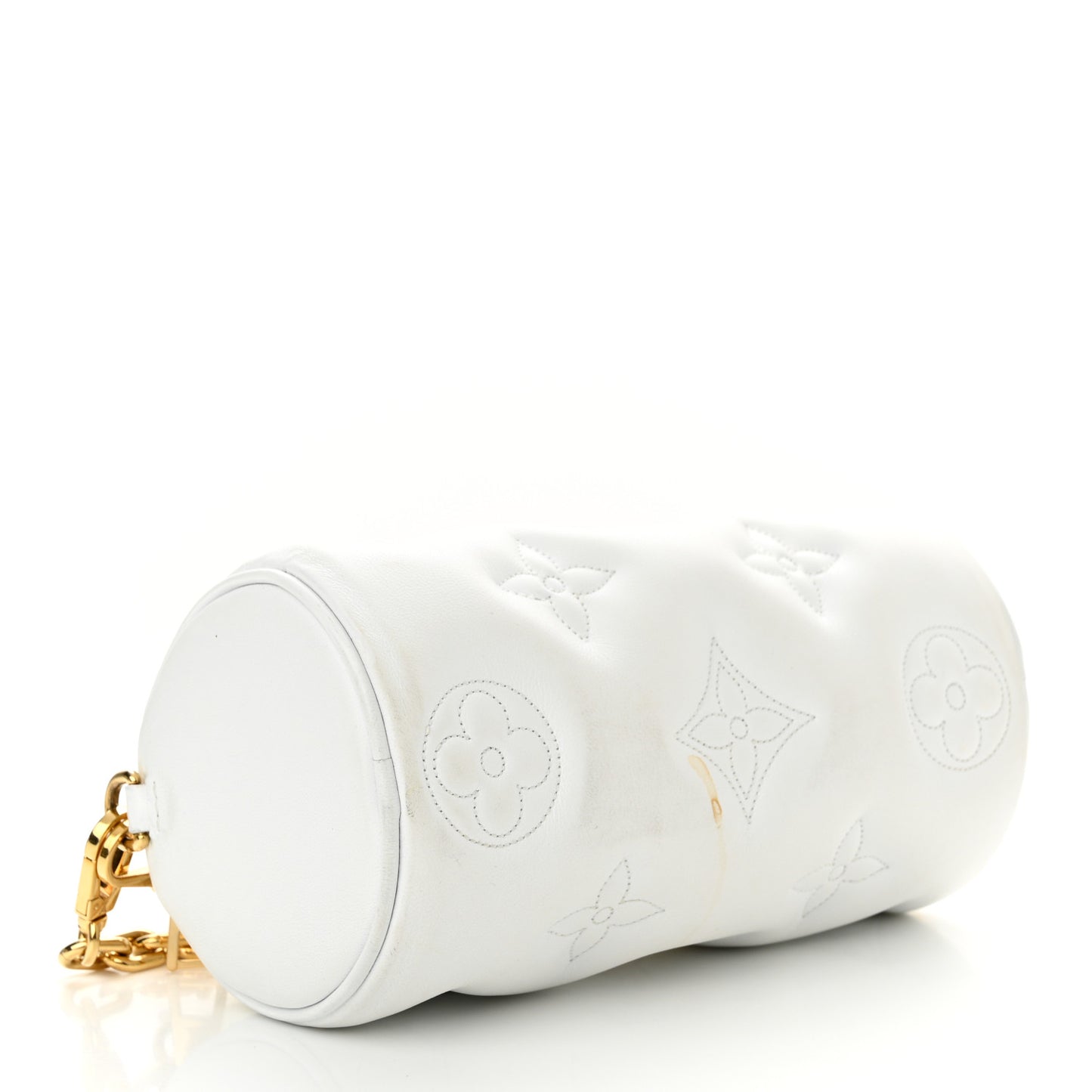Calfskin Bubblegram Papillon BB Snow White