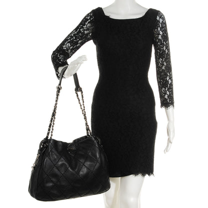 Chanel Lambskin Expandable Tote Black 2 of 7
