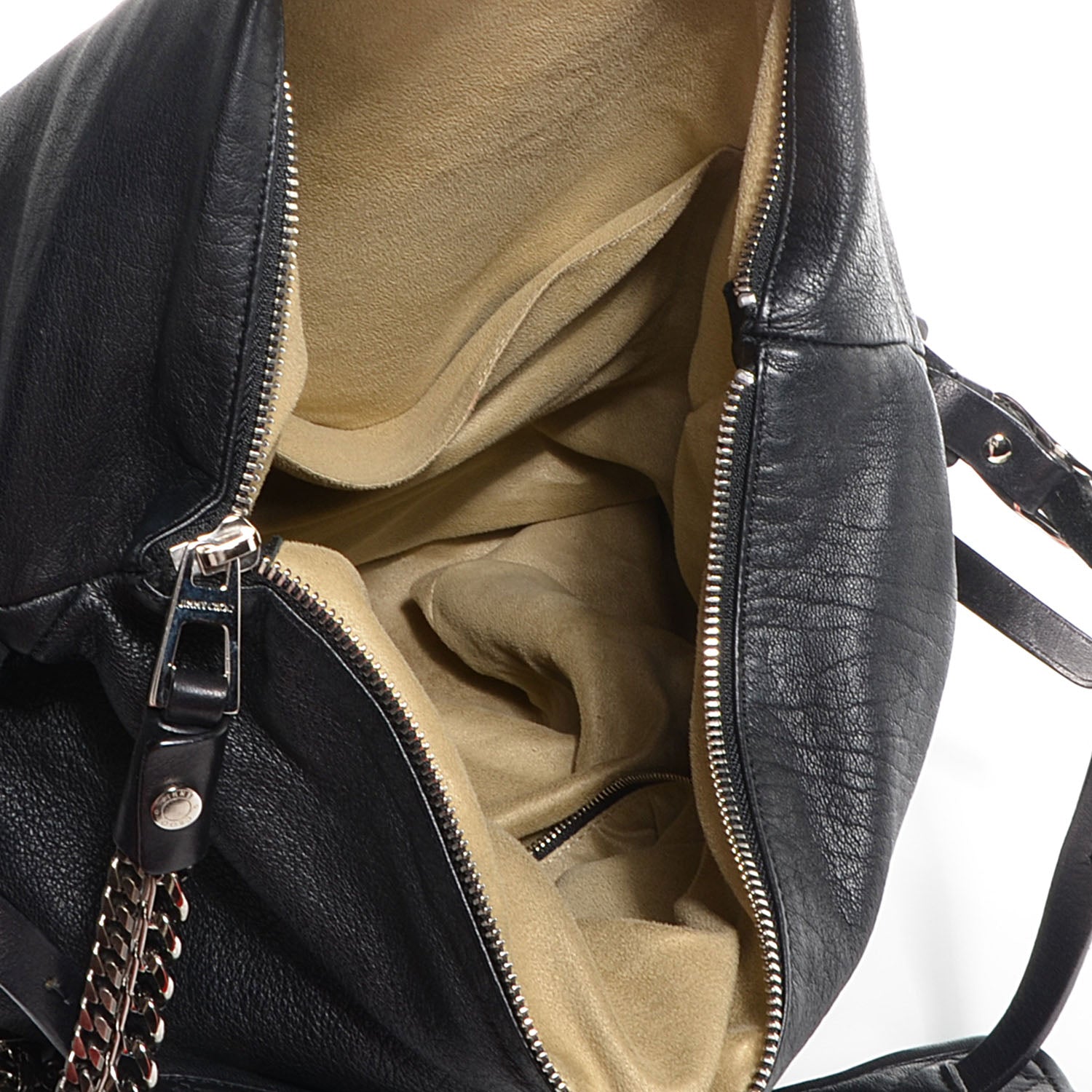 Jimmy Choo Leather Boho Biker Hobo Black 4 of 8