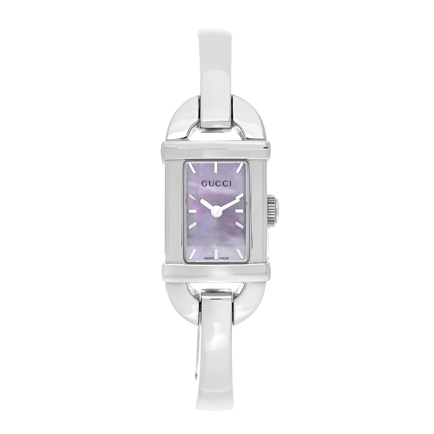Gucci Stainless Steel Pink Mother of Pearl 16mm 6800L Quartz Watch 1 of 5