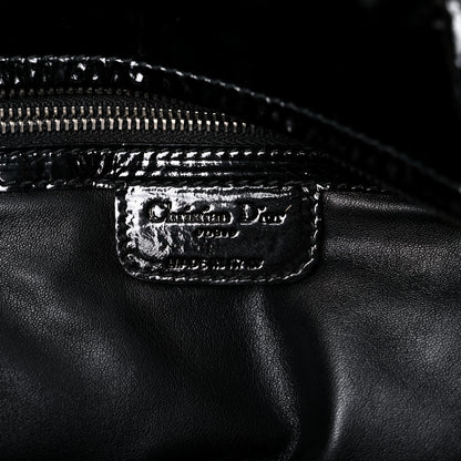 Christian Dior Patent Cannage Small Dior Soft Shopping Tote Black 6 of 19