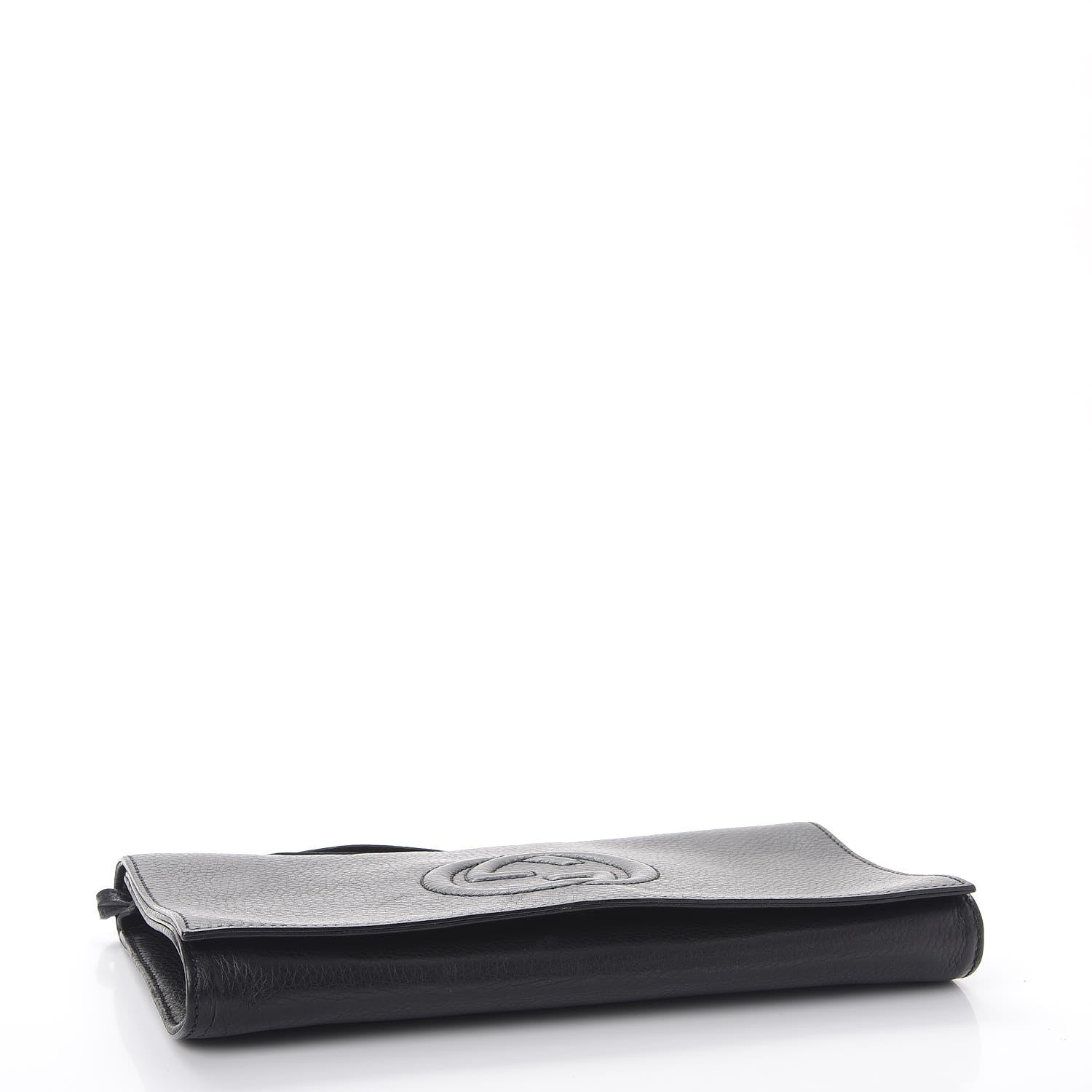 Gucci Pebbled Calfskin Medium Soho Clutch Black 4 of 10