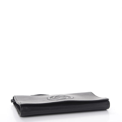 Gucci Pebbled Calfskin Medium Soho Clutch Black 4 of 10