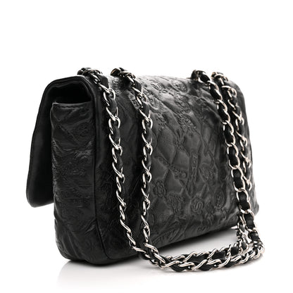 Chanel Calfskin Embossed Medium Lucky Symbols Flap Black 3 of 13
