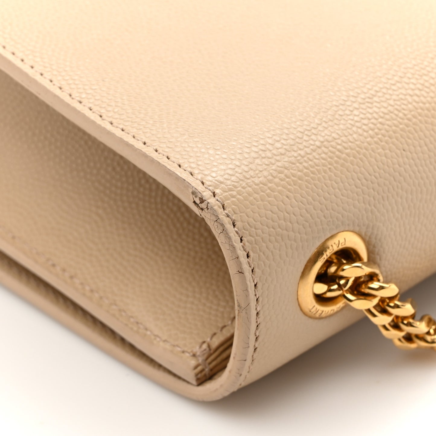 Grain De Poudre Small Monogram Kate Satchel Dark Beige