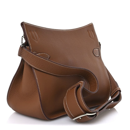 Hermes Taurillon Clemence Jypsiere 31 Gold 3 of 12
