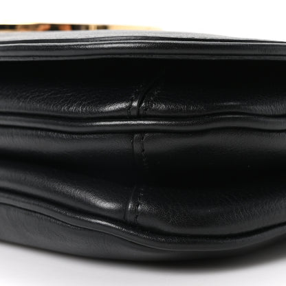 Gucci Roxy Calfskin Web Medium Blondie Shoulder Flap Bag Black 9 of 9