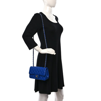 Chanel Lambskin Quilted Mini Rectangular Flap Royal Blue 2 of 12