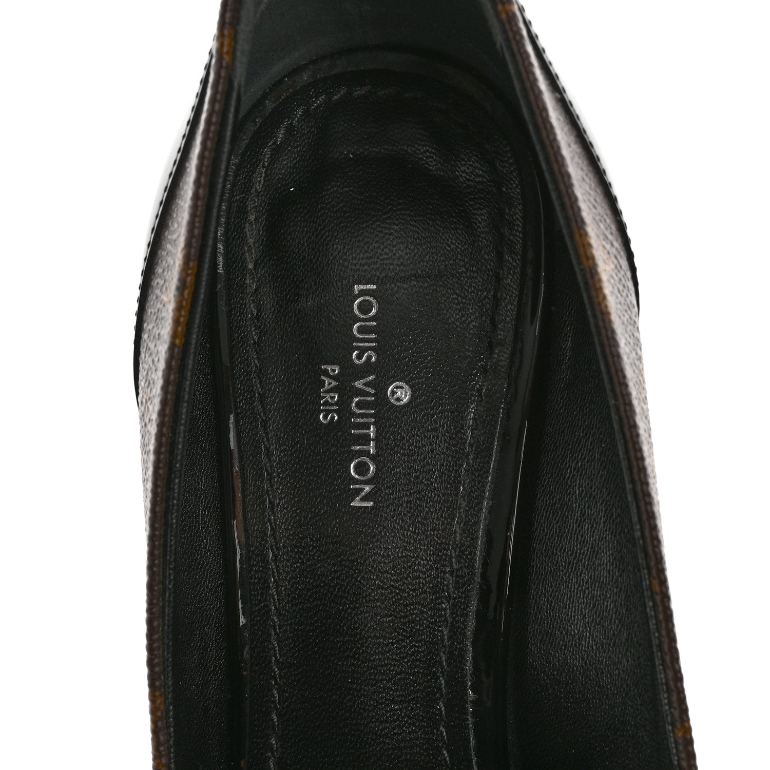 Louis Vuitton Monogram Cherie Pumps 36 Black 7 of 10