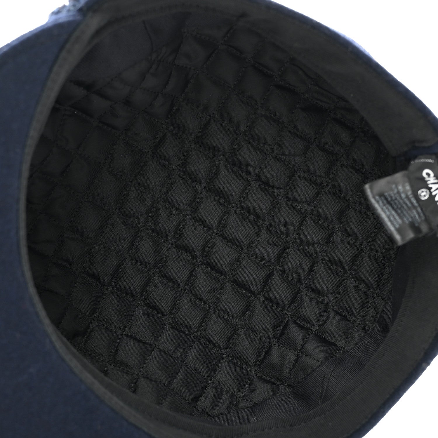 Chanel Wool Paris Hamburg Sailor Cap Hat M Navy 7 of 10