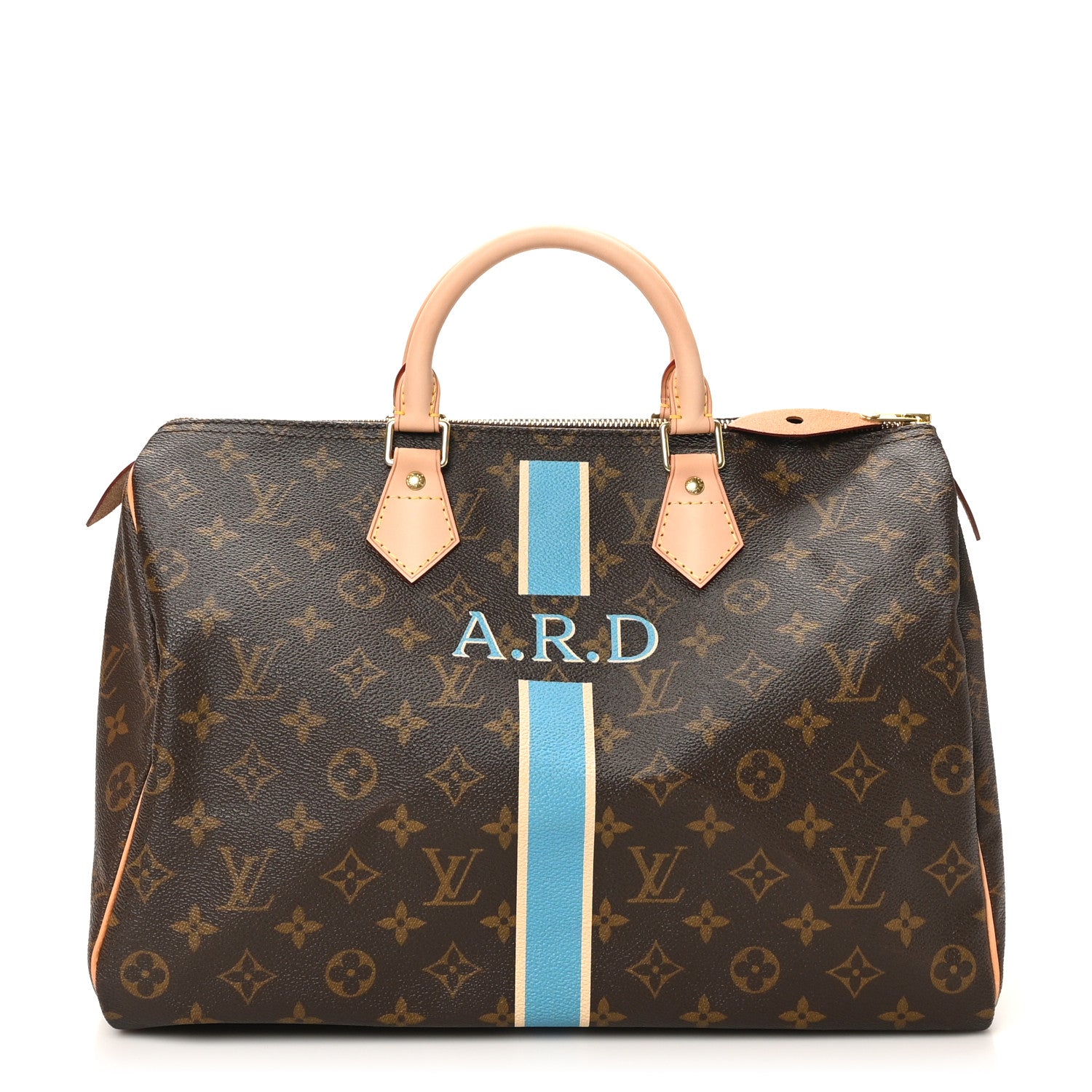 Louis Vuitton Monogram My LV Heritage Speedy 35 Ivory Blue 1 of 10