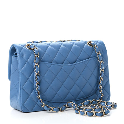 Chanel Caviar Quilted Small Double Flap Blue 2 of 4