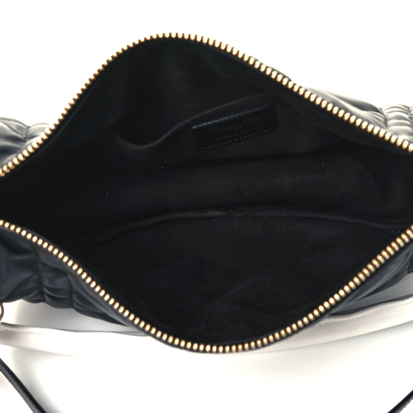 Lambskin Cannage Medium Dior Vibe Hobo Bag Black