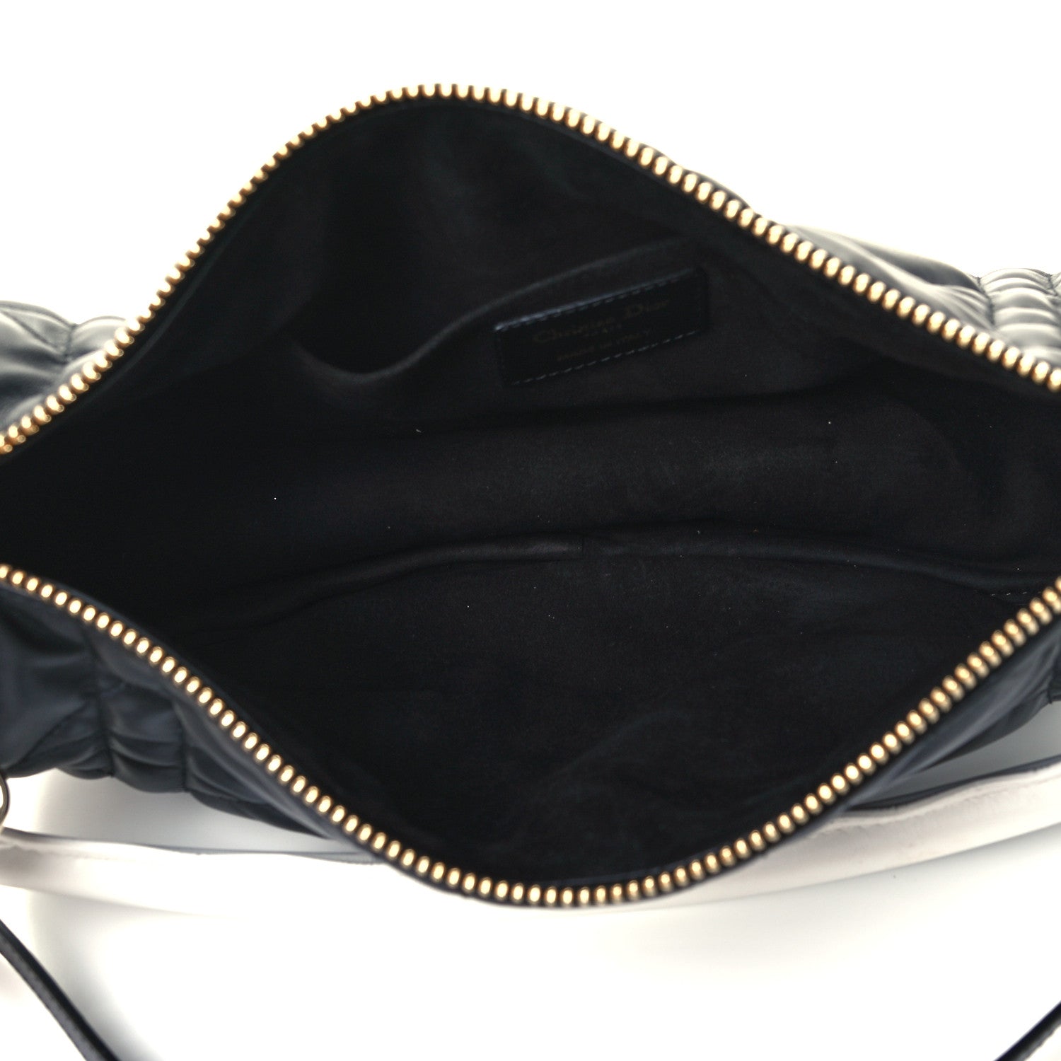 Christian Dior Lambskin Cannage Medium Dior Vibe Hobo Bag Black 5 of 10