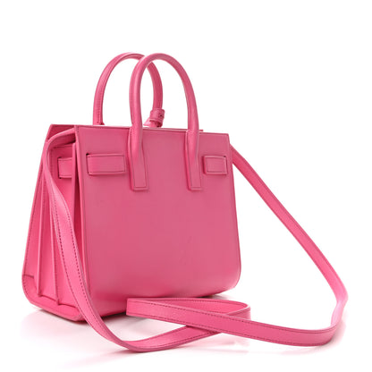 Saint Laurent Calfskin Nano Sac De Jour Lipstick Fuchsia 3 of 12