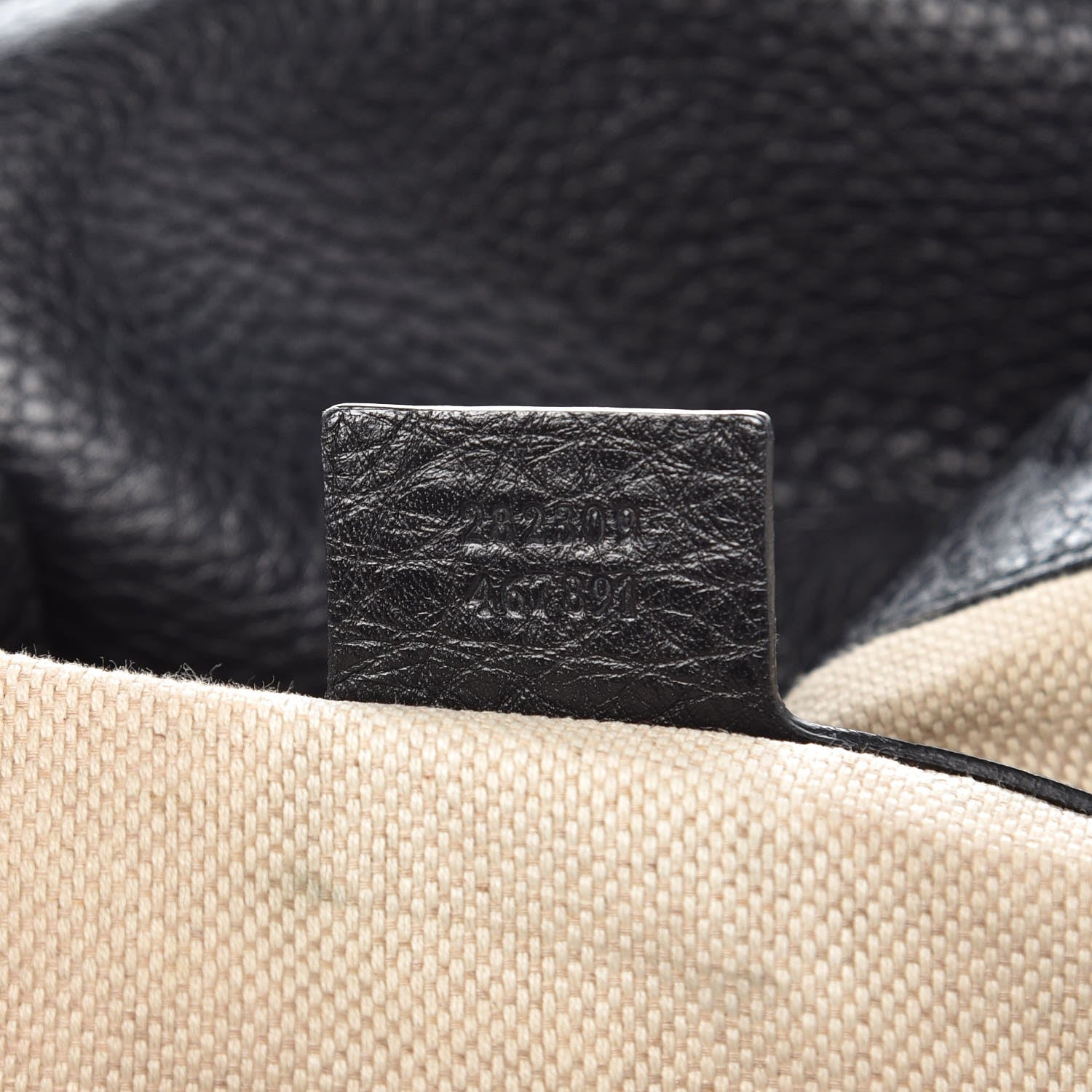 Gucci Pebbled Calfskin Medium Soho Shoulder Bag Black 8 of 14