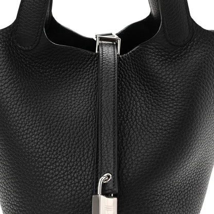 Hermes Taurillon Clemence Picotin Lock 18 PM Black 8 of 10