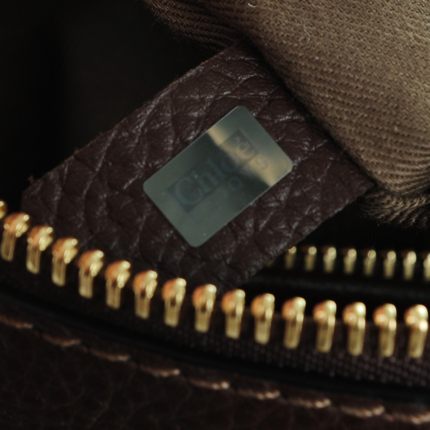 Chloe Calfskin Medium Marcie Satchel Coffee Shot 8 of 8