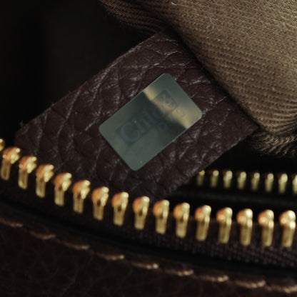 Chloe Calfskin Medium Marcie Satchel Coffee Shot 8 of 8