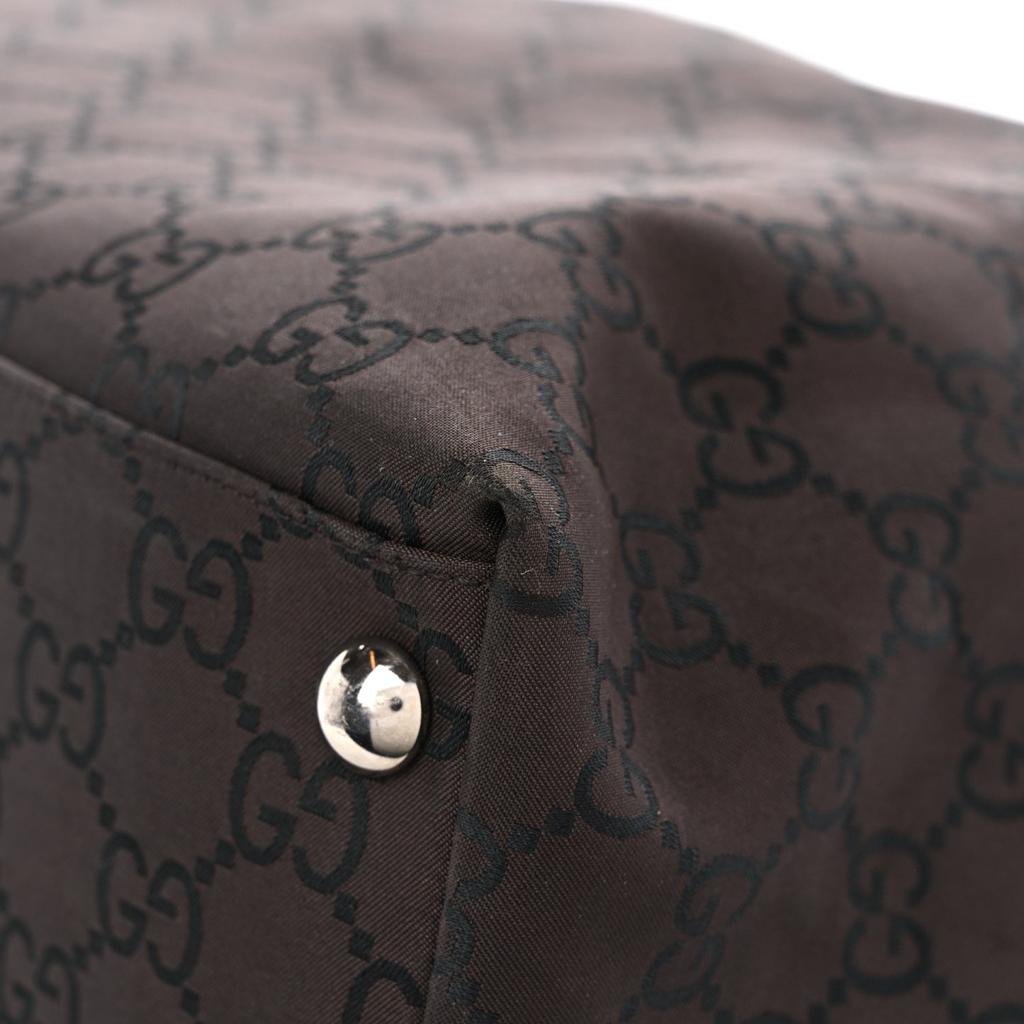 Nylon Monogram Extra Large Hobo Dark Brown