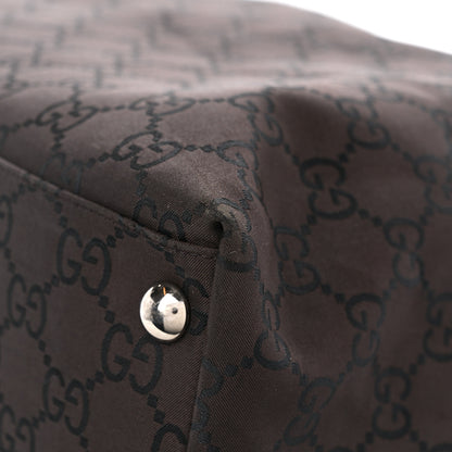 Gucci Nylon Monogram Extra Large Hobo Dark Brown 11 of 16