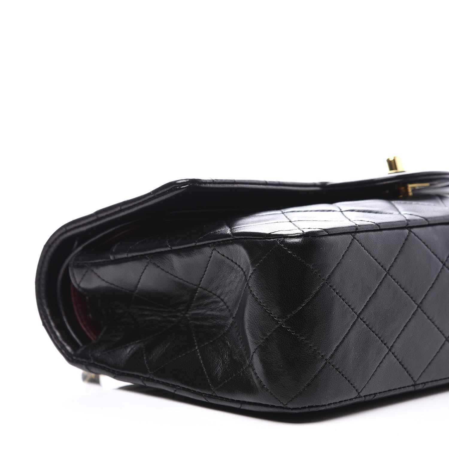 Chanel Lambskin Quilted Medium Double Flap Black 9 of 11