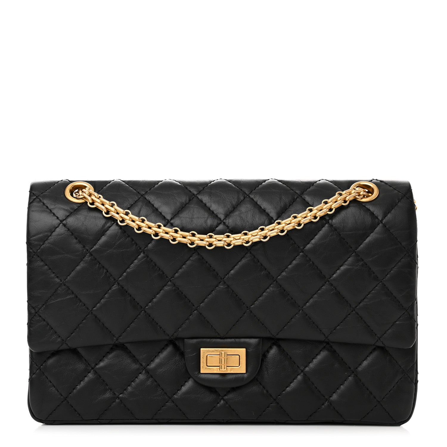 Chanel Aged Calfskin Quilted 2.55 Reissue 226 Flap Black 1 of 10