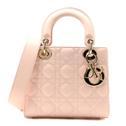 Christian Dior Lambskin Cannage Small My ABCDior Lady Dior Rose Poudre 1 of 9