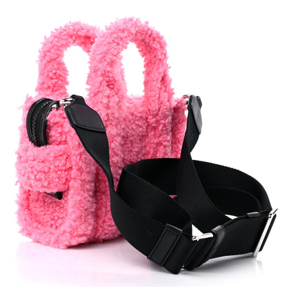 Marc Jacobs Polyester Cotton Mini The Teddy Traveler Tote Bag Pink 3 of 10